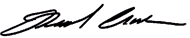Signature of Richard Curtis